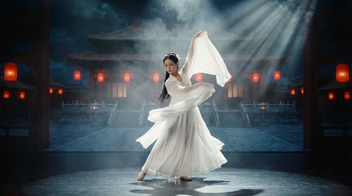 成人网古典舞蹈视频《月下飞天》